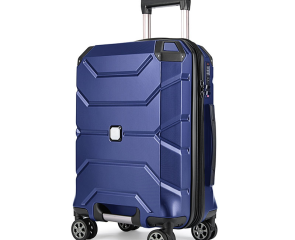 Begasi reka bentuk Custom borong dengan pemegang yang selesa kes perjalanan ringan ABS PC Material Suitcase